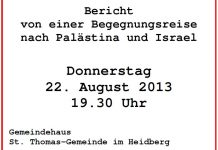 Reise nach Israel-Palästina