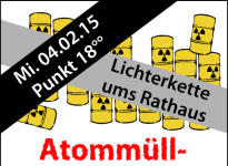 Lichterkette um das Rathaus