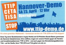 Hannover-Demo SA 23. April · 12 Uhr Opernplatz