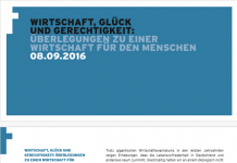 Überlegungen zu einer Wirtschaft für den Menschen