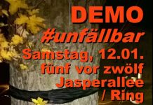 DEMO für die Bäume in der Jasperallee