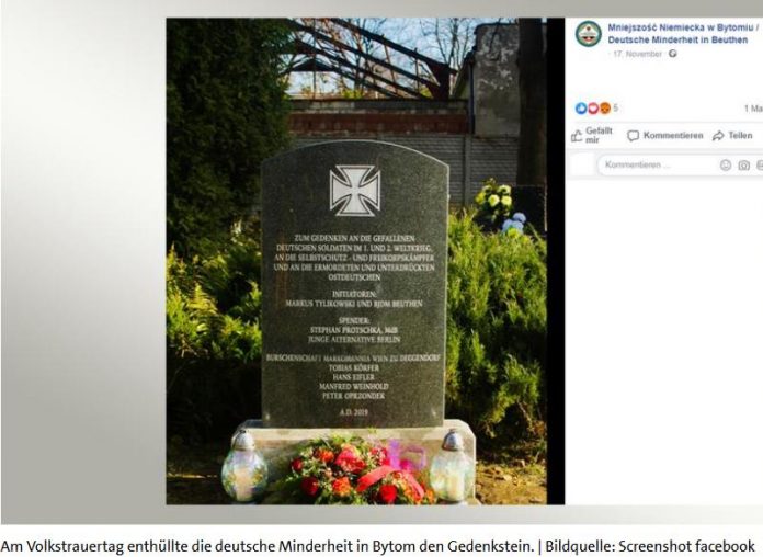 Gedenkstein Nazis Beuthen
