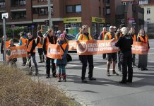 Wieder eine Aktion der Letzten Generation