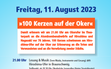 100 Kerzen auf der Oker