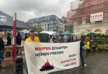 Weltfriedenstag: Protest gegen Aufrüstung und Militarisierung der Gesellschaft