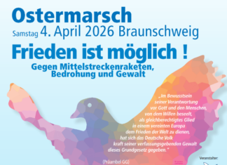 Herzliche Einladung zum Ostermarsch – Frieden ist möglich!
